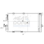 Condensador, sistema de ar condicionado MEAT & DORIA 991088