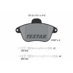 Kit de plaquettes de frein, frein à disque TEXTAR 2150701, Avant