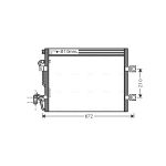 Condensator, airconditioning AVA COOLING MSA5392