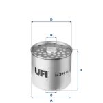 Filtro combustible UFI 24.360.00