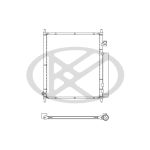 Condensador, sistema de ar condicionado KOYORAD CD080260M0A