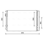 Condensator, airconditioning AVA COOLING KA5207D