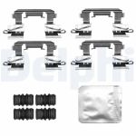 Kit d'accessoires, plaquette de frein à disque DELPHI LX0855