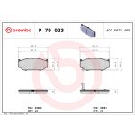 Levyjarrun jarrupalasarja BREMBO P 79 023