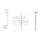 Condensator, airconditioning MEAT & DORIA 991168
