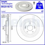 Disque de frein DELPHI BG5187C