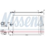 Condensator, airconditioning NISSENS 940412