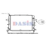 Motorradiateur  AKS DASIS 150104N