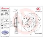 Disco freno BREMBO 09.F523.13, 1 Pezzo