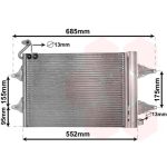 Condensador, sistema de ar condicionado VAN WEZEL 76005007