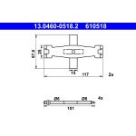 Montagesatz, Bremsbelagsatz ATE 13.0460-0518.2