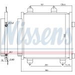 Condensator, airconditioning NISSENS 941176