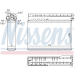 Intercambiador de calor, calefacción interior NISSENS 70512