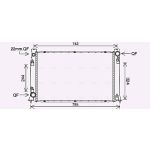 Radiateur moteur AVA COOLING AI2407