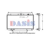 Raffreddatore motore AKS DASIS 220014N