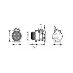 Airco-compressor AVA COOLING AIAK227
