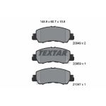 Kit de plaquettes de frein, frein à disque TEXTAR 2094901, Avant
