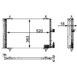 Condensator, airconditioning MAHLE AC 350 000P
