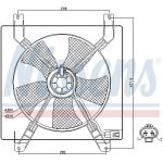 Ventilador, refrigeración de motor NISSENS 85355