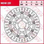 Disco de freno TRW MSW220 frente/1 pieza