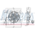 Ventilador, refrigeración del motor NISSENS 85939