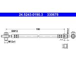 Tubo flessibile del freno ATE 24.5243-0190.3