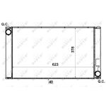 Radiateur, refroidissement du moteur NRF 53731