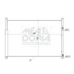 Condensator, airconditioning MEAT & DORIA 991086