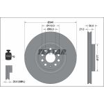 Disco de freno TEXTAR 92337405 frente, ventilado, altamente carbonizado, 1 pieza