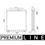 Radiator, motorkoeling BEHR MAHLE CR 2300 000P