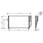 Condensator, airconditioning AVA COOLING VO5128