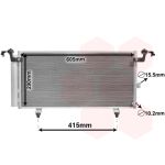 Condensador, sistema de ar condicionado VAN WEZEL 51005084