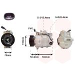 Airco-compressor VAN WEZEL 5800K265