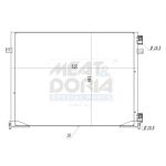 Condensator, airconditioning MEAT & DORIA 991054