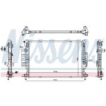 Radiador, refrigeración del motor NISSENS 606387
