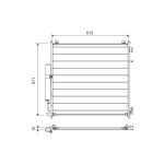 Condensator, airconditioning VALEO 822721