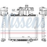 Radiador, refrigeración del motor NISSENS 62875