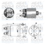 Interruptor solenoide, motor de arranque MEAT & DORIA 46274