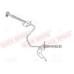 Tubo do travão flexível traseiro, esquerdo QUICK BRAKE 59.959X