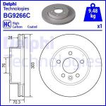 Bremsscheibe DELPHI BG9266C vorne, belüftet, hochkarbonisiert, 1 Stück