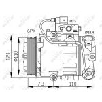 Ilmastoinnin kompressori EASY FIT NRF 32225
