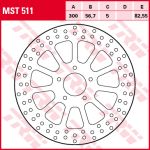 Remschijf TRW MST511, 1 Stuk