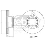Bremsscheibe FEBI BILSTEIN 173146, 1 Stück