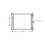 Motorradiateur  AVA COOLING VN2092