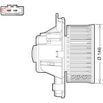 Ventilateur d'habitacle DENSO DEA21014