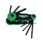 TORX-kuusiokoloavainsarja TOPTUL 8 Kappale (T9, T10, T15, T20, T25, T27, T30, T40)