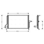 A/C-kondensor AVA COOLING OL5209