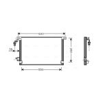 Condensator, airconditioning AVA COOLING CN5172