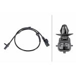 Sensor do ABS traseiro, direito HELLA 6PU 358 252-141