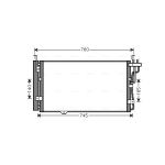 Condensatore, impianto di climatizzazione AVA COOLING KA5104D